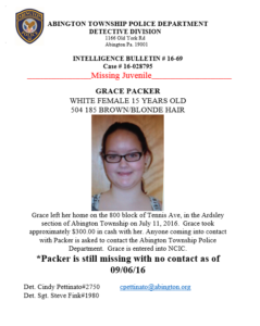 Missing Juvenile 090716